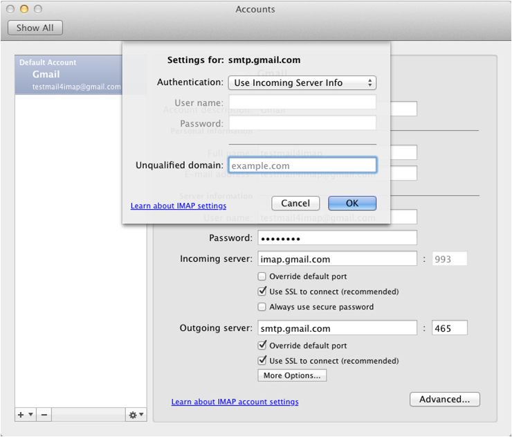gmail for outlook mac 2011 with mfa